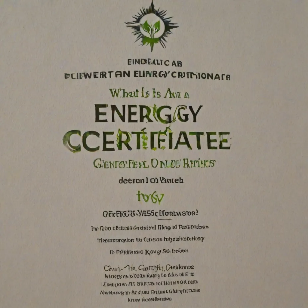 Czym jest świadectwo energetyczne?