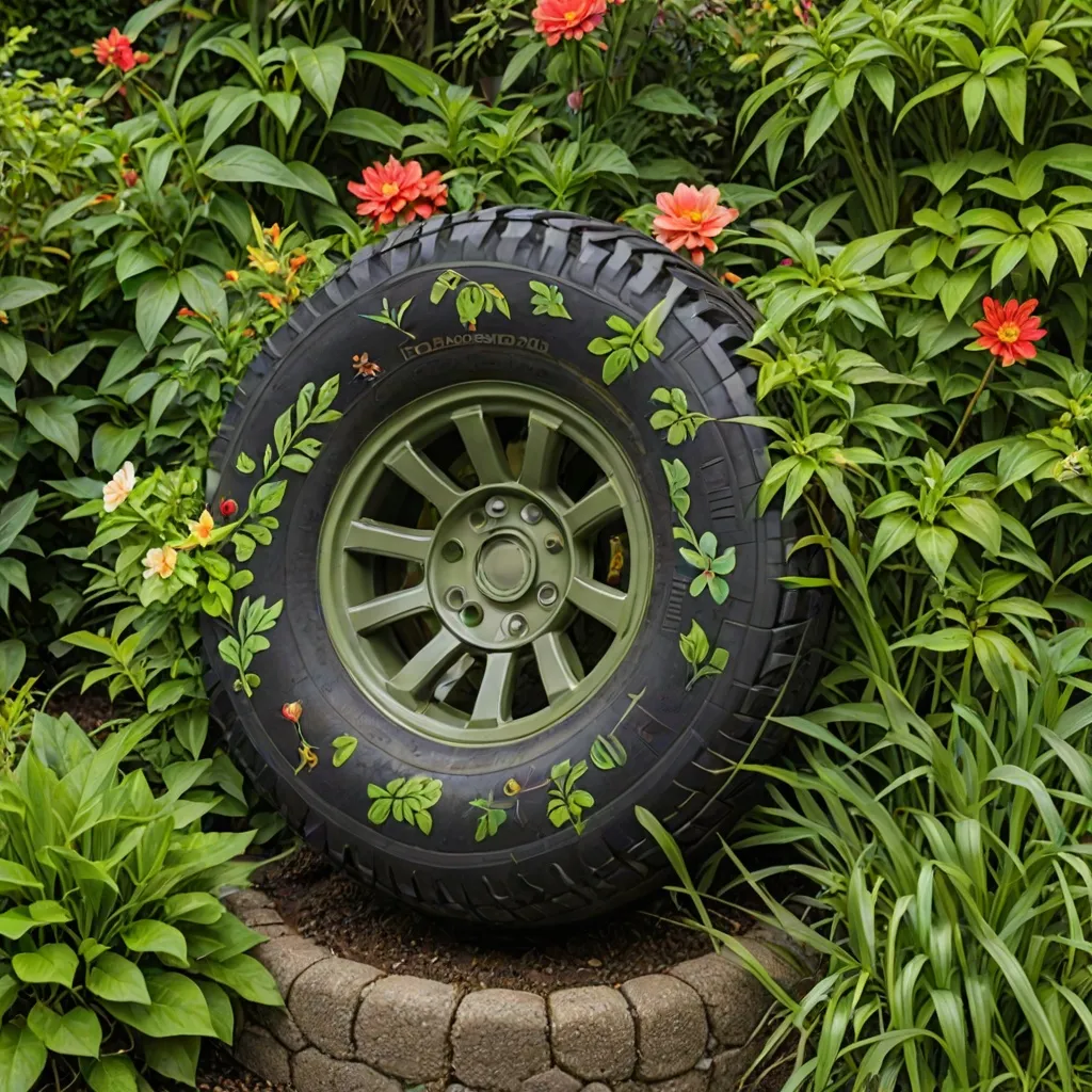 Czym pomalować oponę do ogrodu?