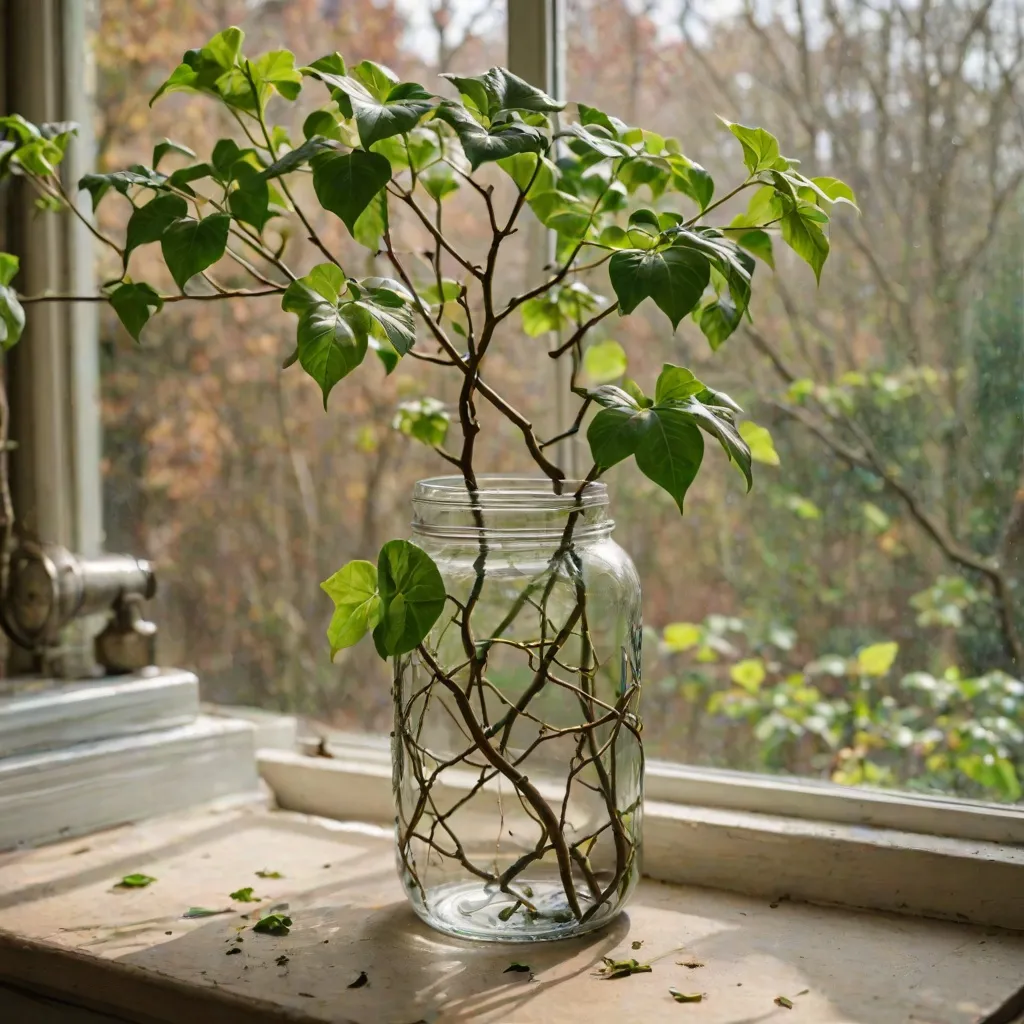 Krok po kroku: jak ukorzenić bluszcz w wodzie