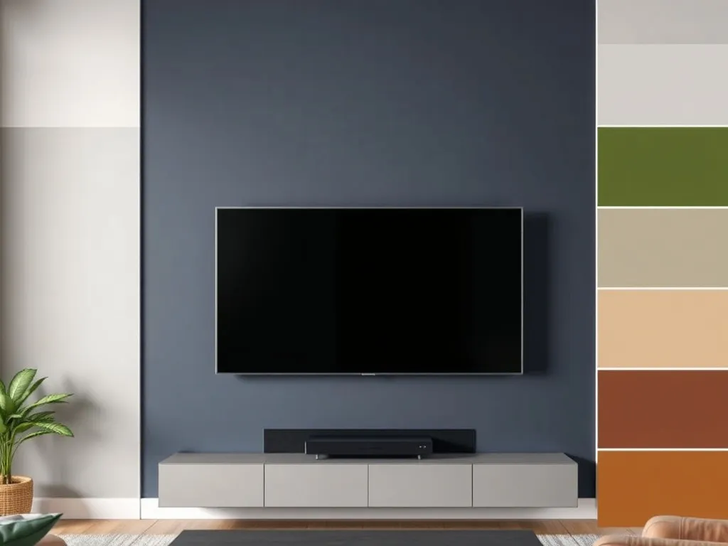 Jaki kolor ściany za telewizorem? Przewodnik po najlepszych opcjach