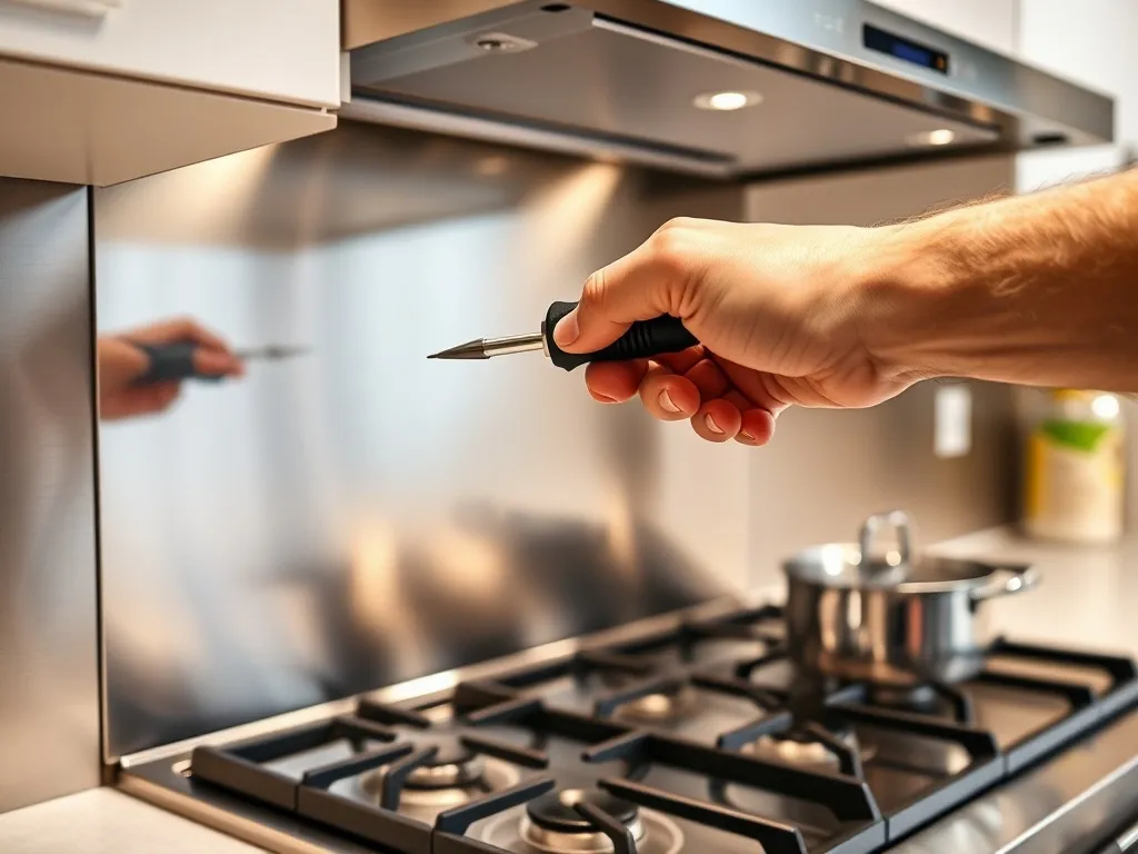 Jak zamontować osłonę ściany przy kuchence gazowej?